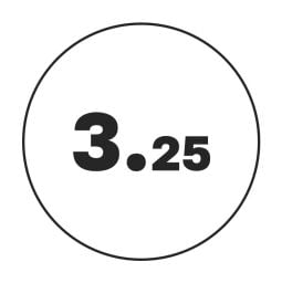 3.25 mm
