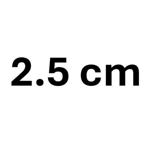 2,5 cm