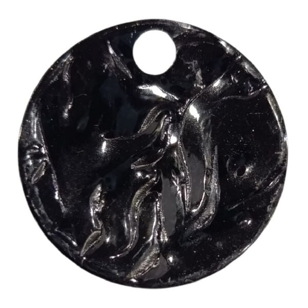 2.5 cm Desenli Pul Siyah - 100 gr