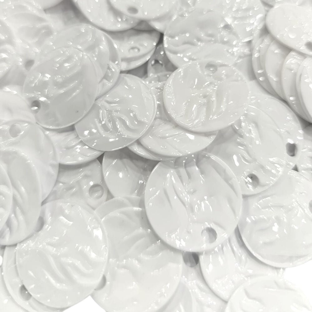 2.5 cm Desenli Pul Beyaz - 100 gr