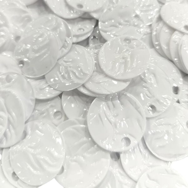 2.5 cm Desenli Pul Beyaz - 100 gr
