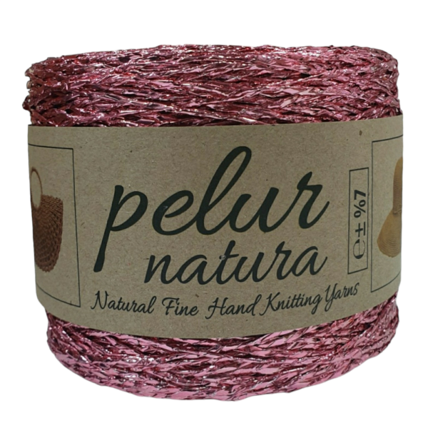 METALİK KAĞIT İP PEMBE