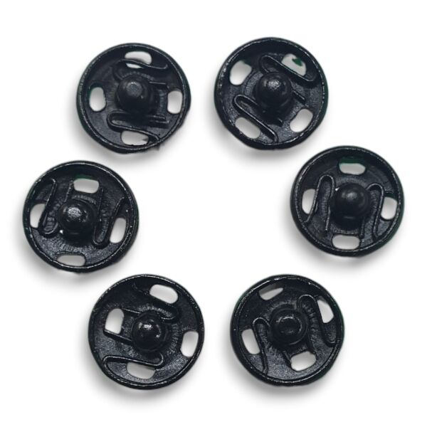 10 mm METAL ÇITÇIT (6 adet) Mat Siyah