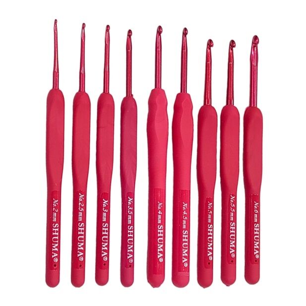 SHUMA RED SİLİKON SAPLI ÖRGÜ TIĞI