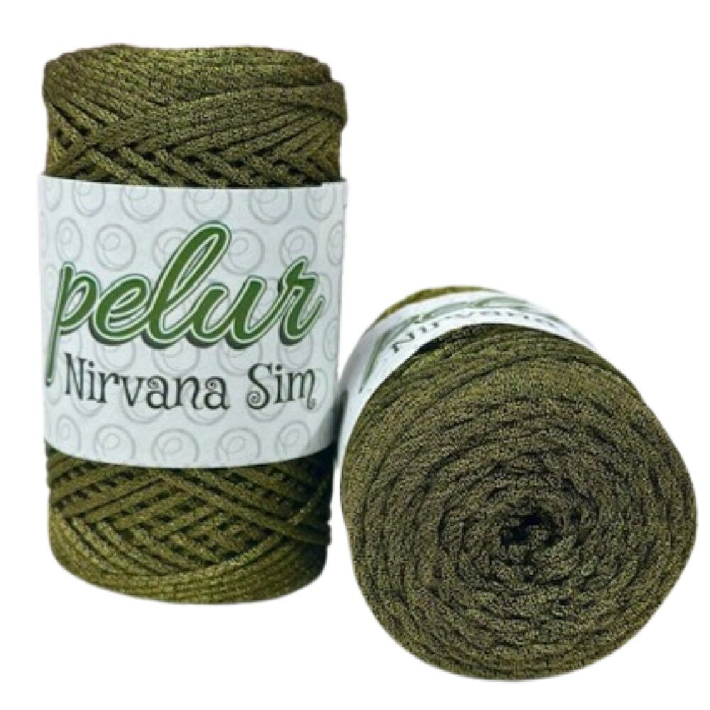 PELUR NİRVANA SİMLİ MAKROME İPİ Haki