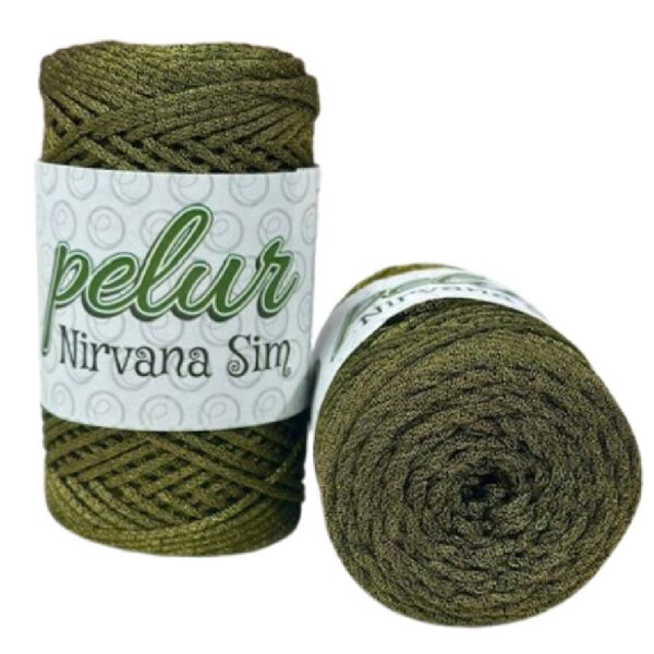PELUR NİRVANA SİMLİ MAKROME İPİ Haki