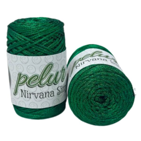 PELUR NİRVANA SİMLİ MAKROME İPİ Yeşil
