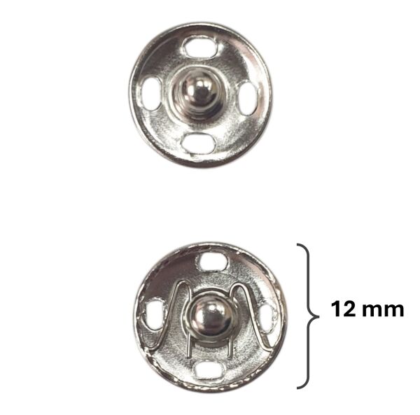 12 mm METAL ÇITÇIT (3 adet) Nikel