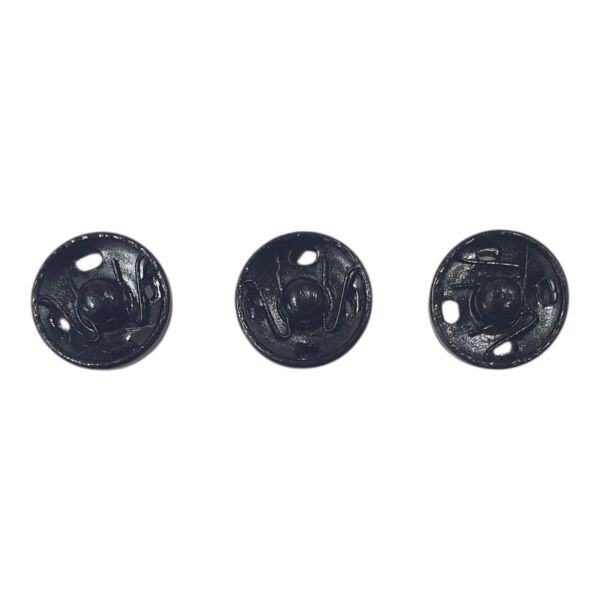 12 mm METAL ÇITÇIT (3 adet) Mat Siyah