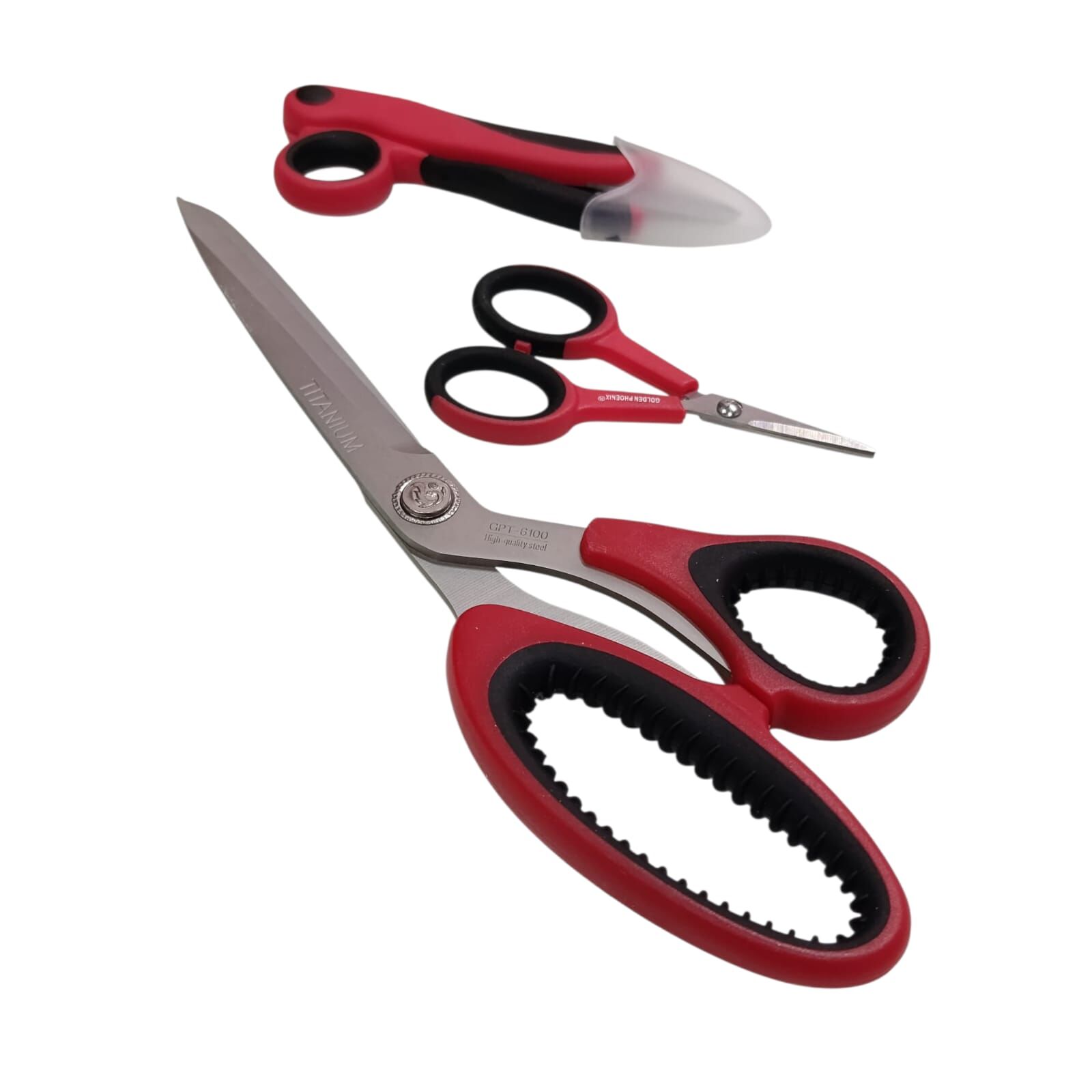 GOLDEN PHOENIX 3'LÜ TİTANYUM MAKAS SETİ