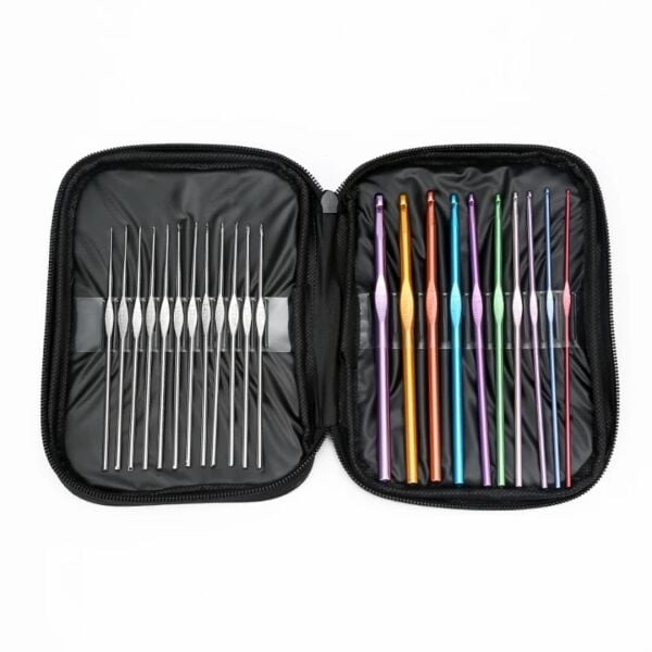 Cüzdanlı Metal Dantel Örgü Tığı Seti