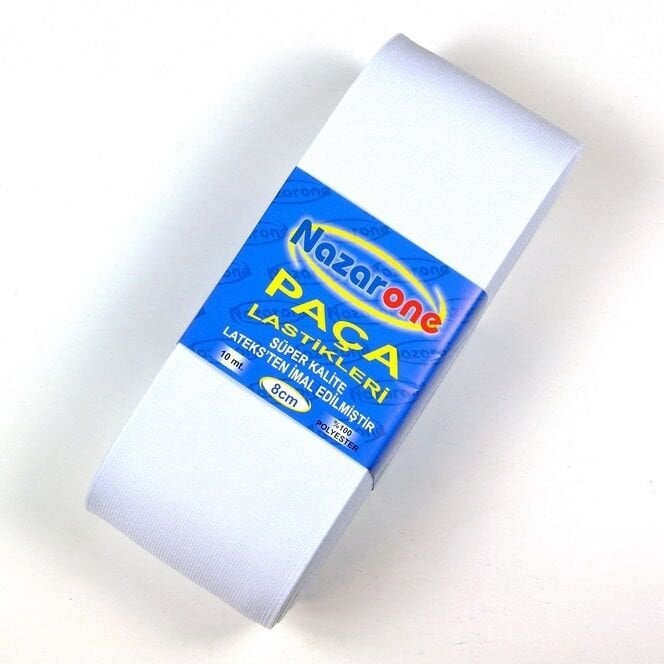PAÇA LASTİK 8 cm BEYAZ