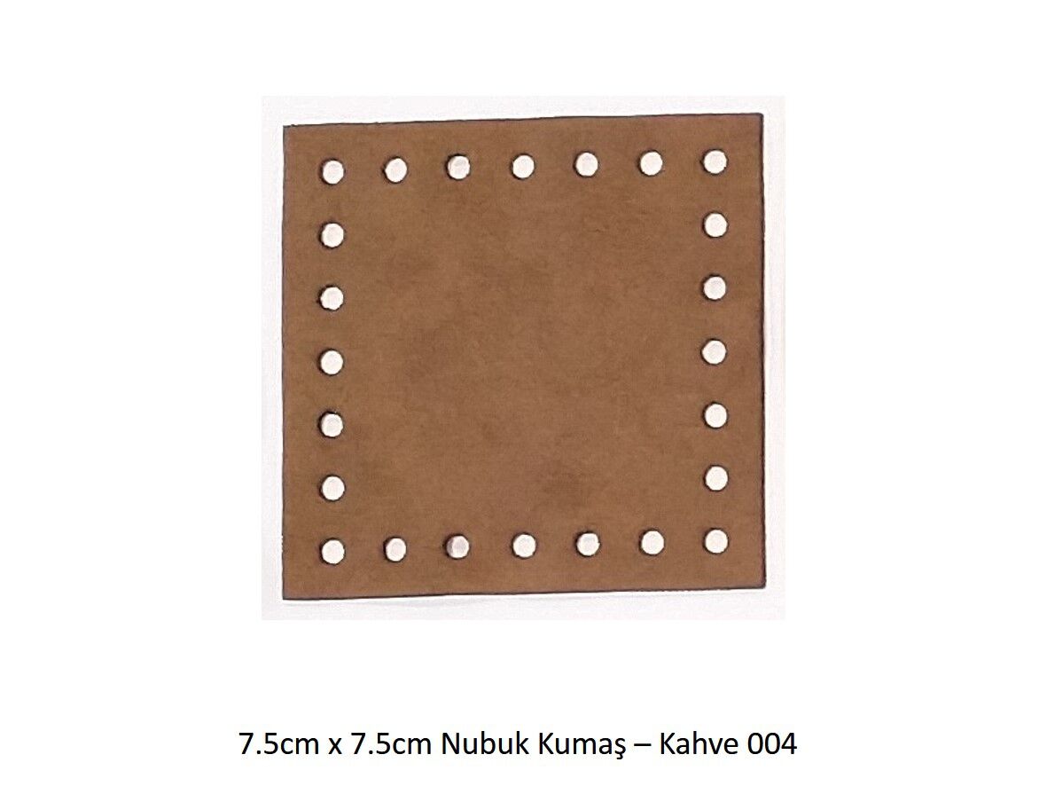 7.5X7.5 NUBUK KUMAŞ 004-KAHVE