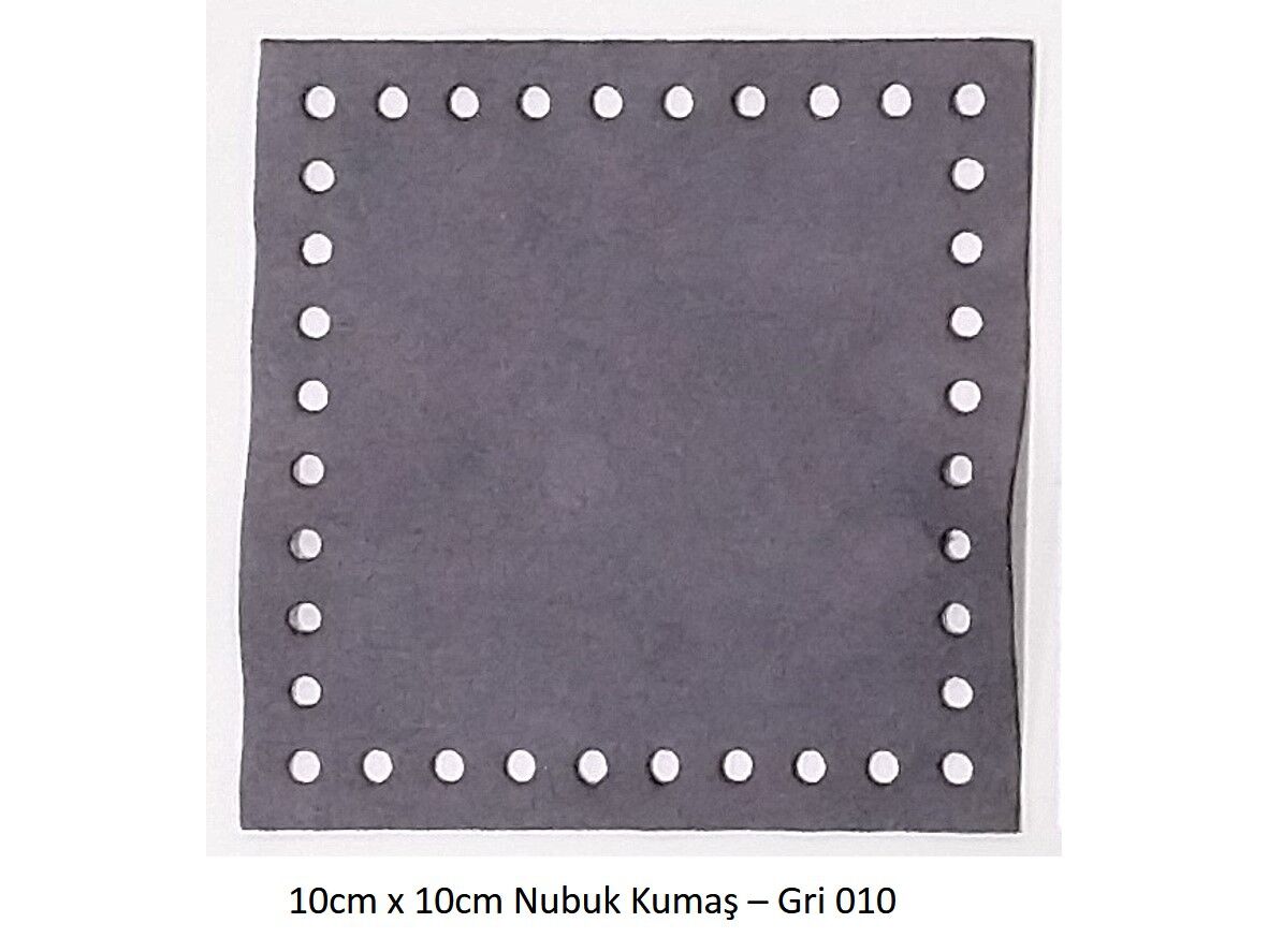 10X10 NUBUK KUMAŞ 010-GRİ