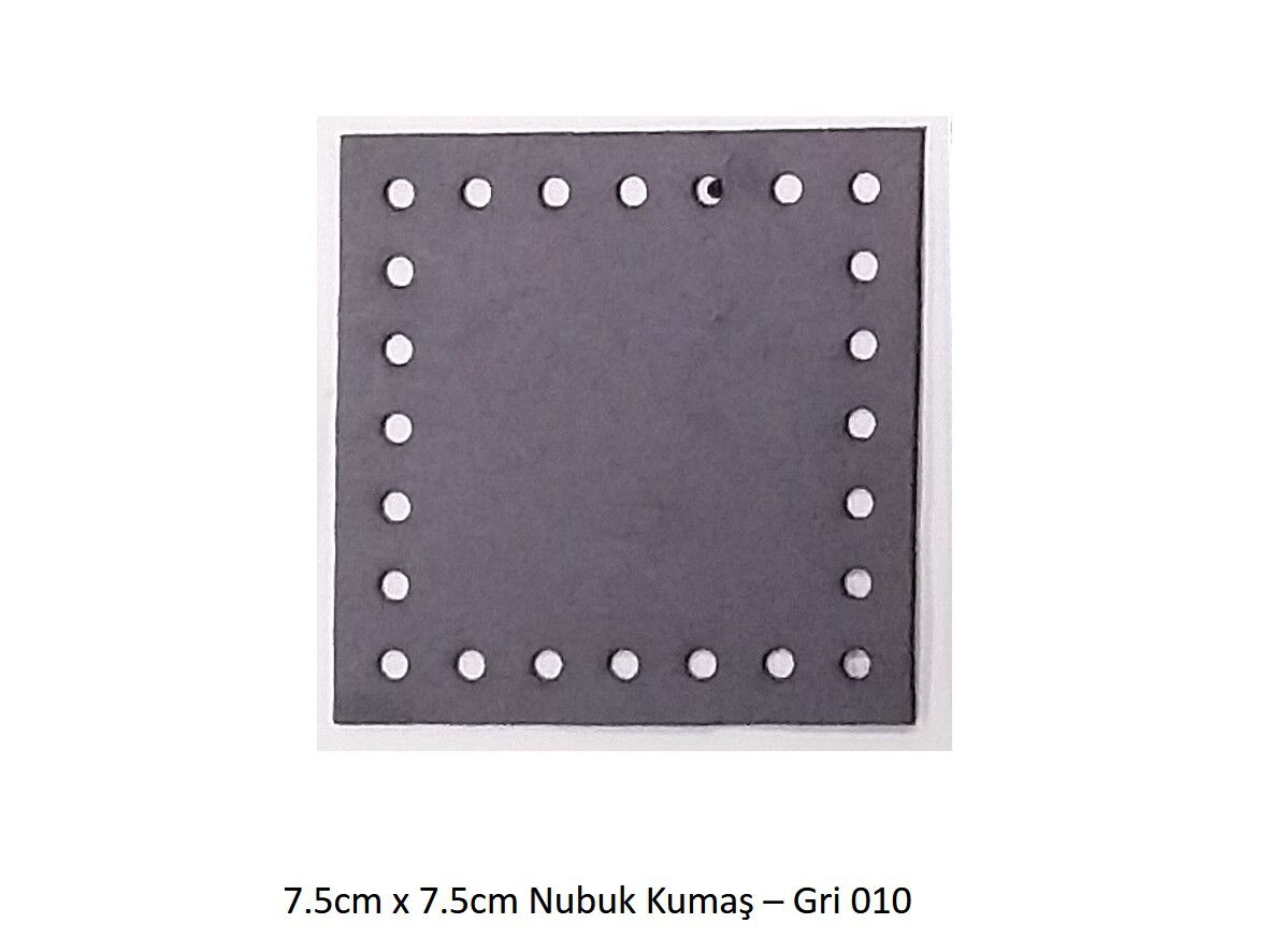 7.5X7.5 NUBUK KUMAŞ 010-GRİ