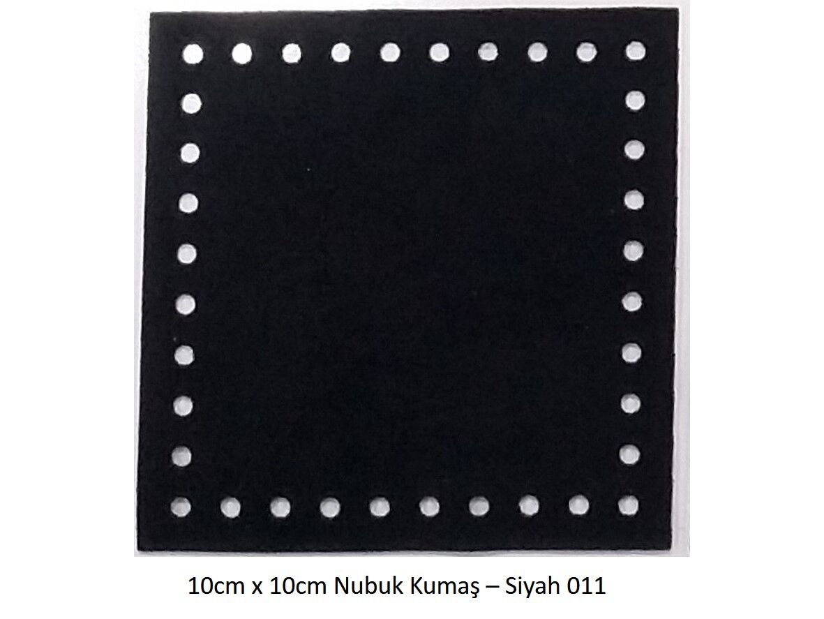 10X10 NUBUK KUMAŞ 011-SİYAH