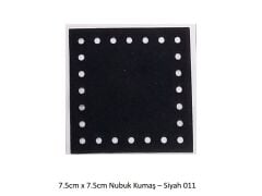 7.5X7.5 NUBUK KUMAŞ 011-SİYAH