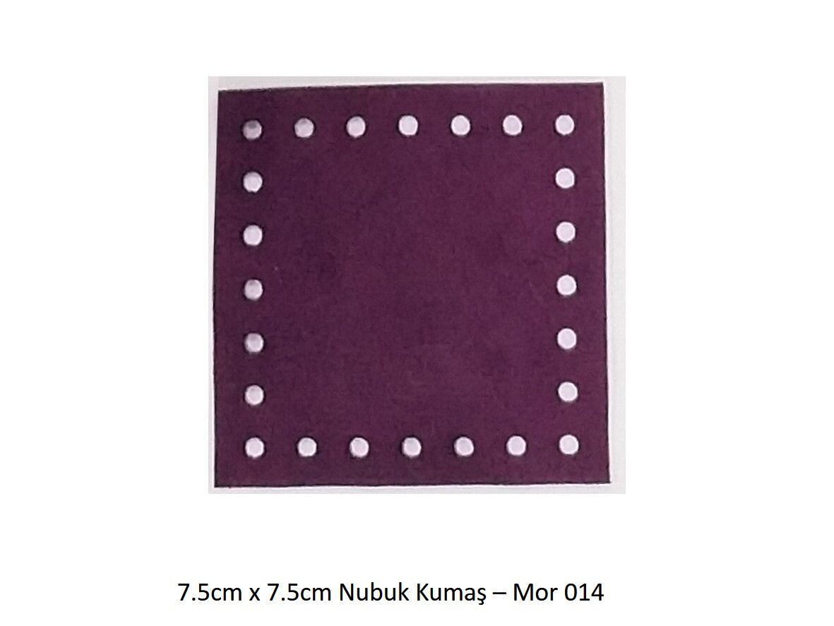 7.5X7.5 NUBUK KUMAŞ 014-MOR