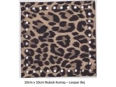 10X10 NUBUK KUMAŞ 801-LEOPAR BEJ