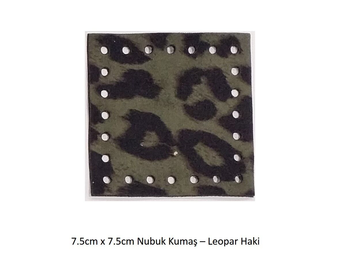 7.5X7.5 NUBUK KUMAŞ 803-LEOPAR HAKİ