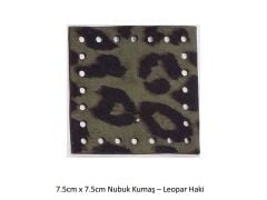 7.5X7.5 NUBUK KUMAŞ 803-LEOPAR HAKİ