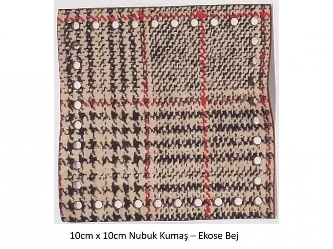 10X10 NUBUK KUMAŞ 901-EKOSE BEJ