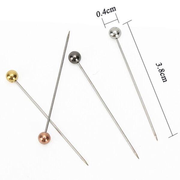 Metalik Başlı Toplu İğne (38 mm)