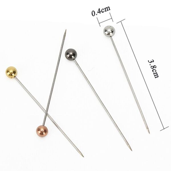 Metalik Başlı Toplu İğne (38 mm)