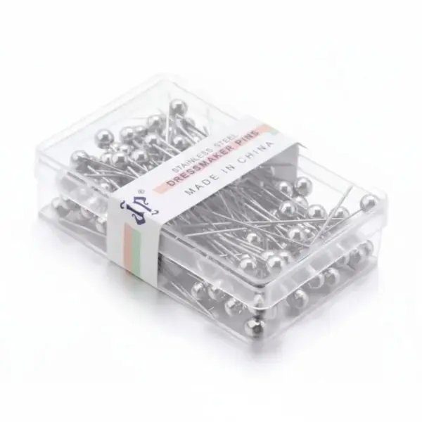 Metalik Başlı Toplu İğne (38 mm) Gümüş