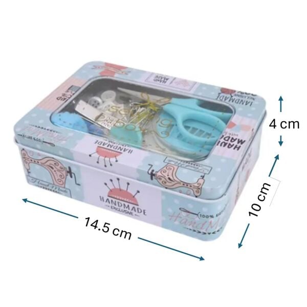 Dikdörtgen Metal Kutu Dikiş Seti - 1