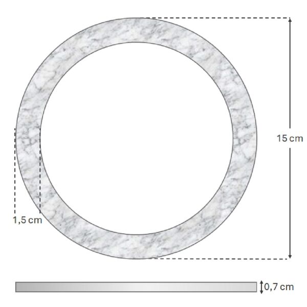 Akrilik Yuvarlak Çanta Sapı-1 (15 cm)