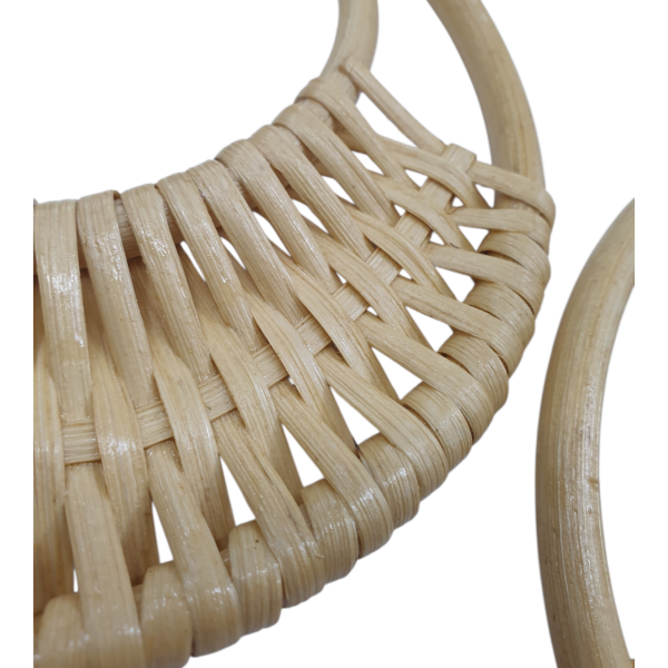 Bambu Rattan Çanta Sapı-1 (16 cm)