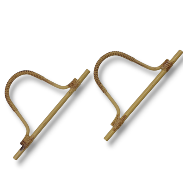 Bambu Görünümlü Plastik Çanta Sapı (26x14cm)