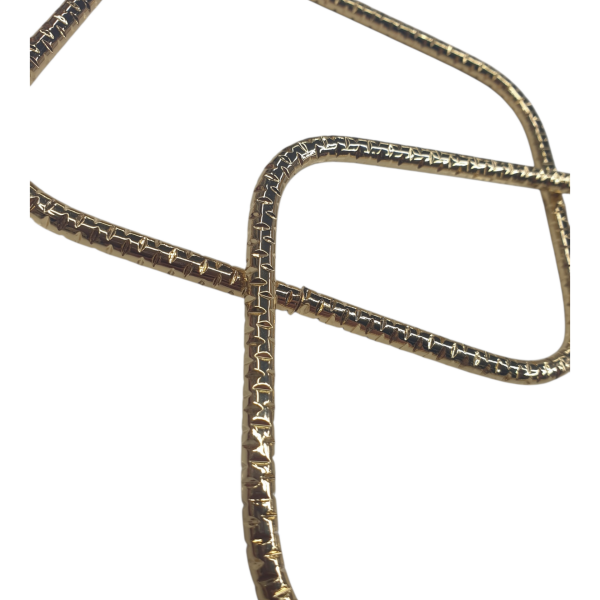 Desenli Metal Çanta Sapı Gold (11x8 cm)