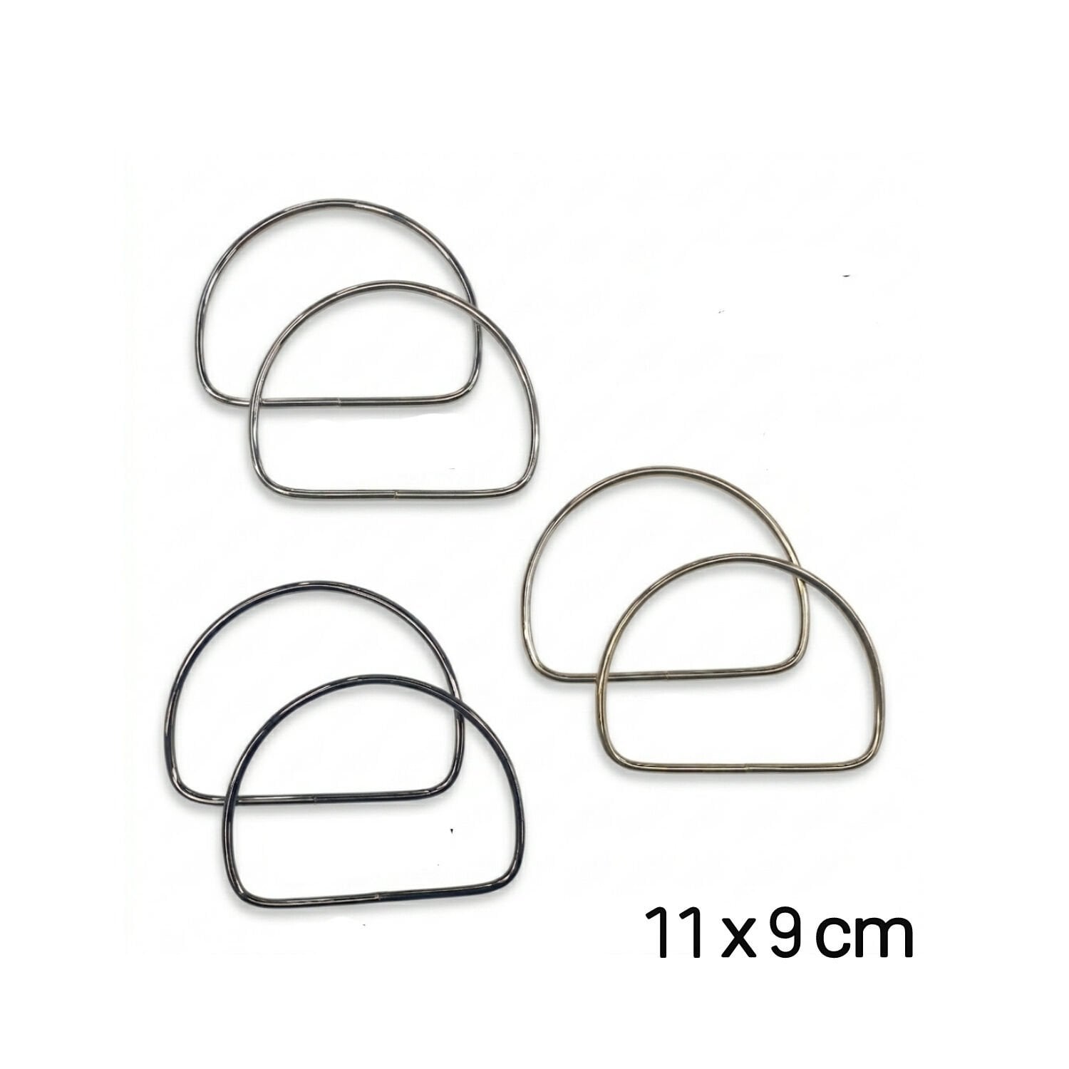 Metal D Çanta Sapı (11x9 cm)