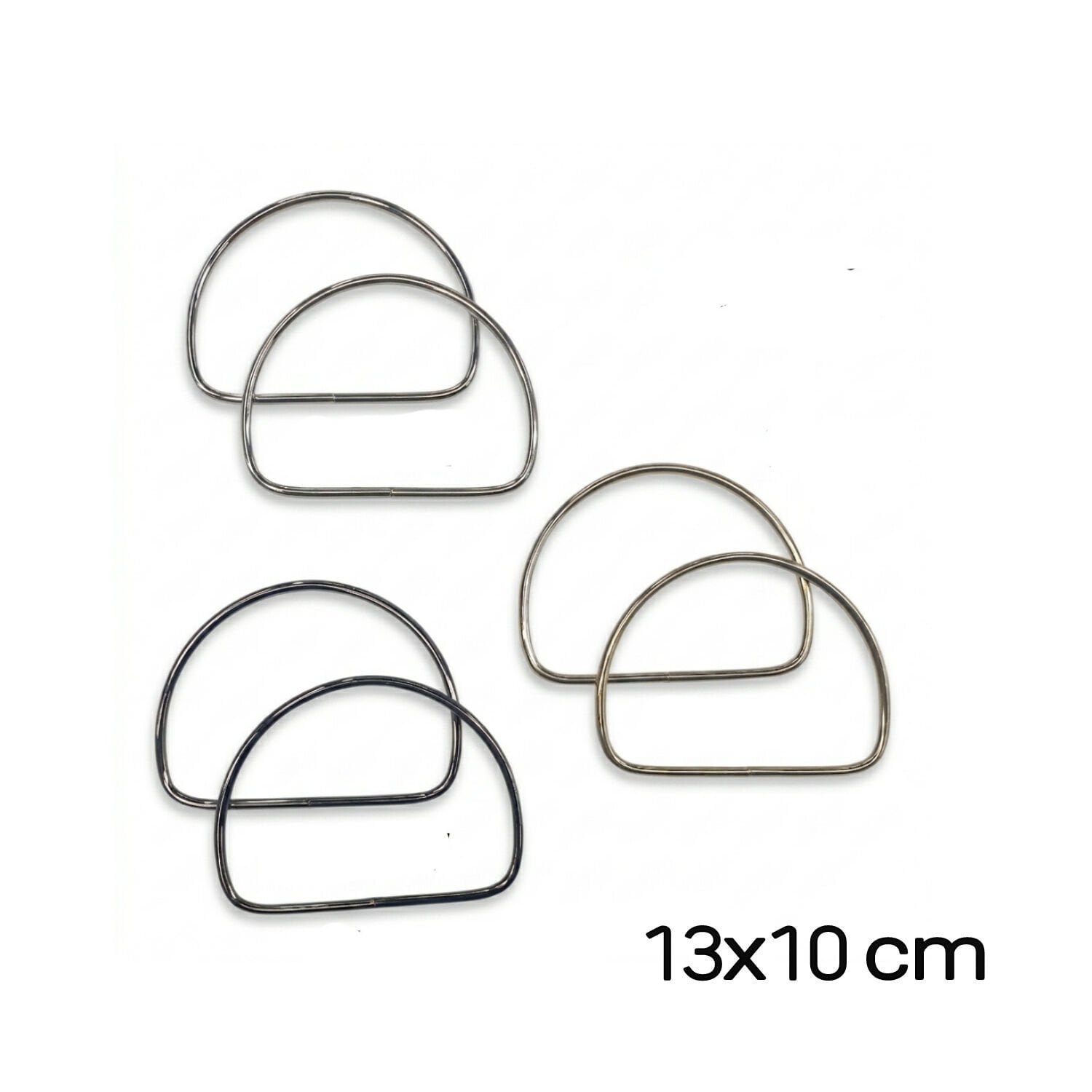 Metal D Çanta Sapı (13x10 cm)