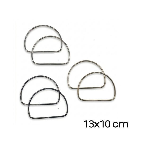 Metal D Çanta Sapı (13x10 cm)