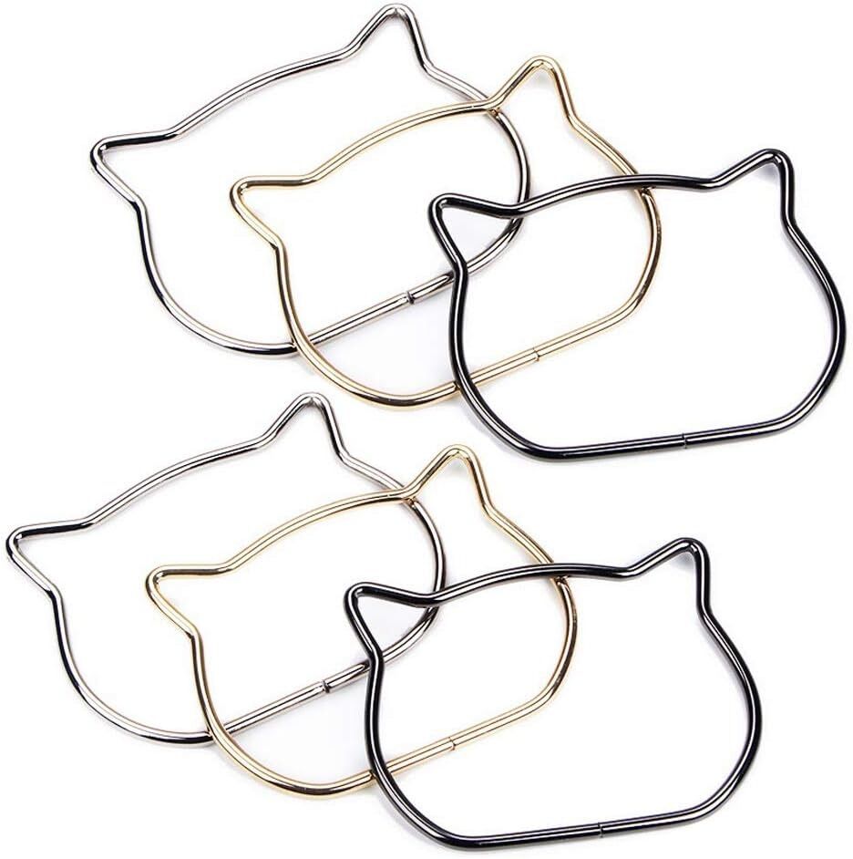 Kedili Metal Çanta Sapı (11x9 cm)