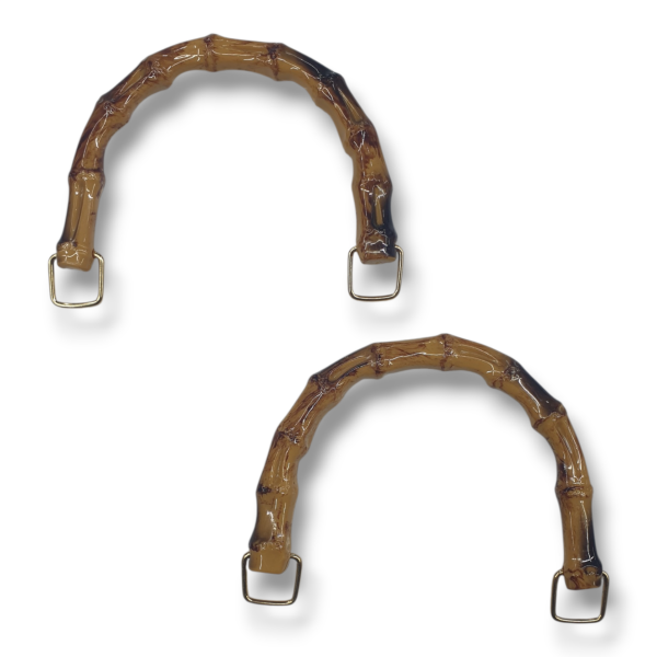 Kare Halkalı Bambu Görünümlü Plastik Çanta Sapı