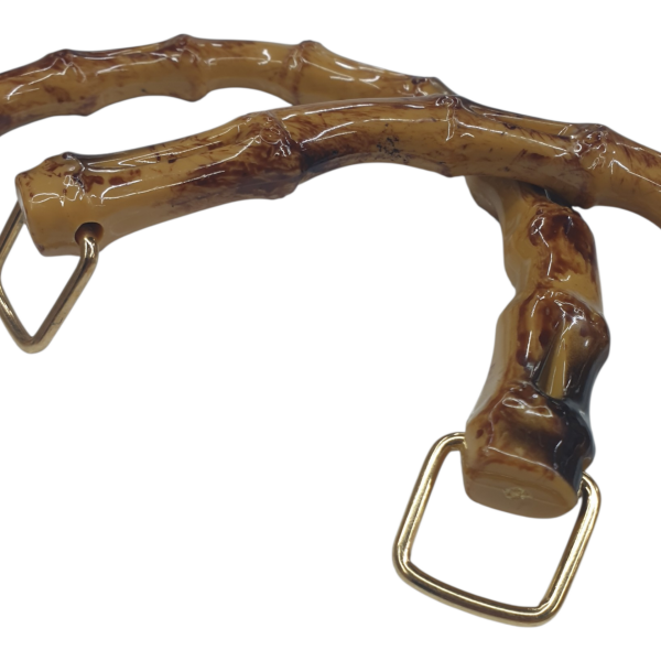 Kare Halkalı Bambu Görünümlü Plastik Çanta Sapı