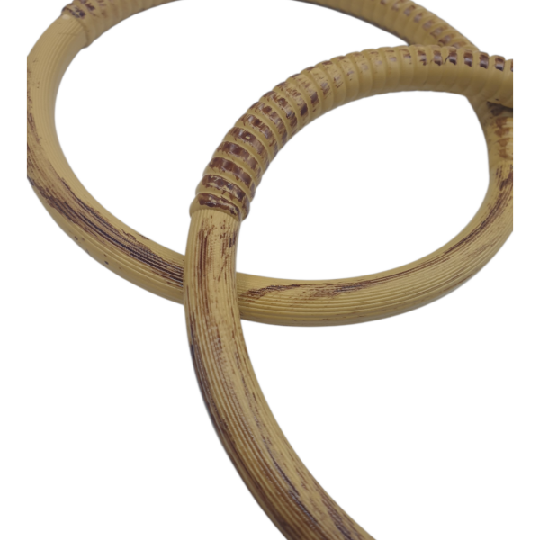 Ahşap Görünümlü Plastik Çanta Sapı (15 cm)