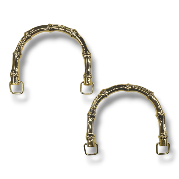 Metalize Plastik Çanta Sapı Gold