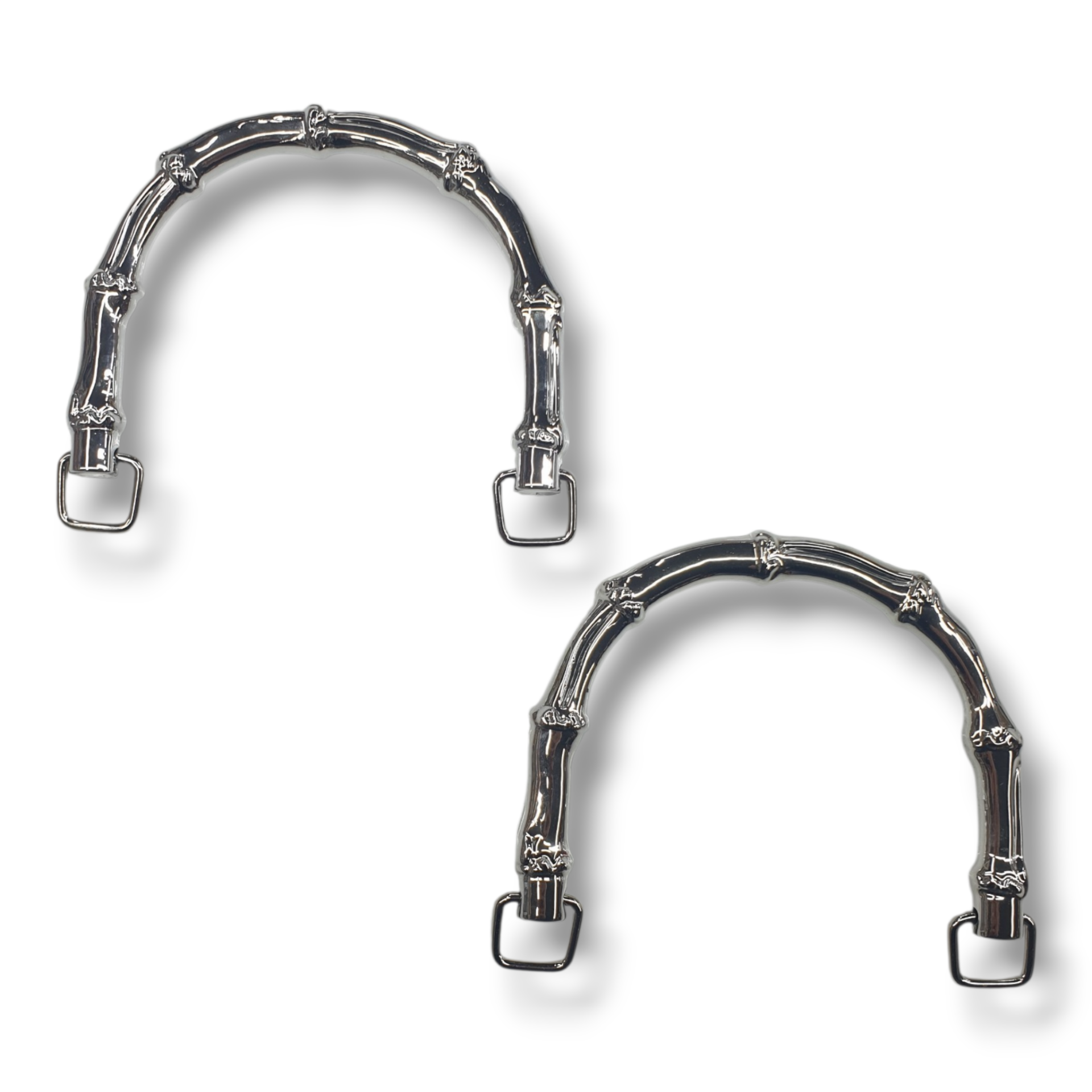 Metalize Plastik Çanta Sapı Gümüş