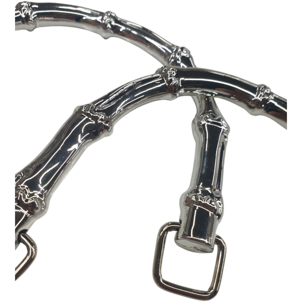 Metalize Plastik Çanta Sapı Gümüş