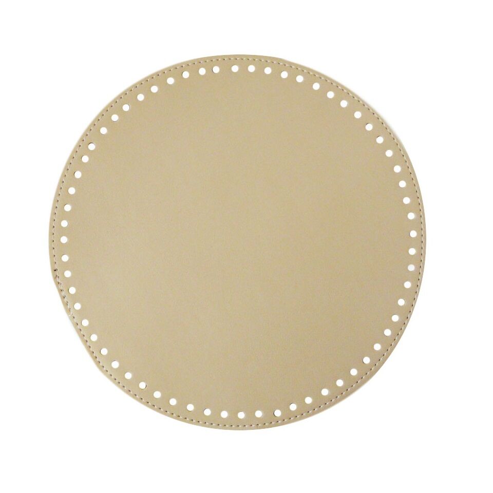 YUVARLAK ÇANTA TABANI 22cm EKRU