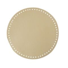 YUVARLAK ÇANTA TABANI 22cm EKRU