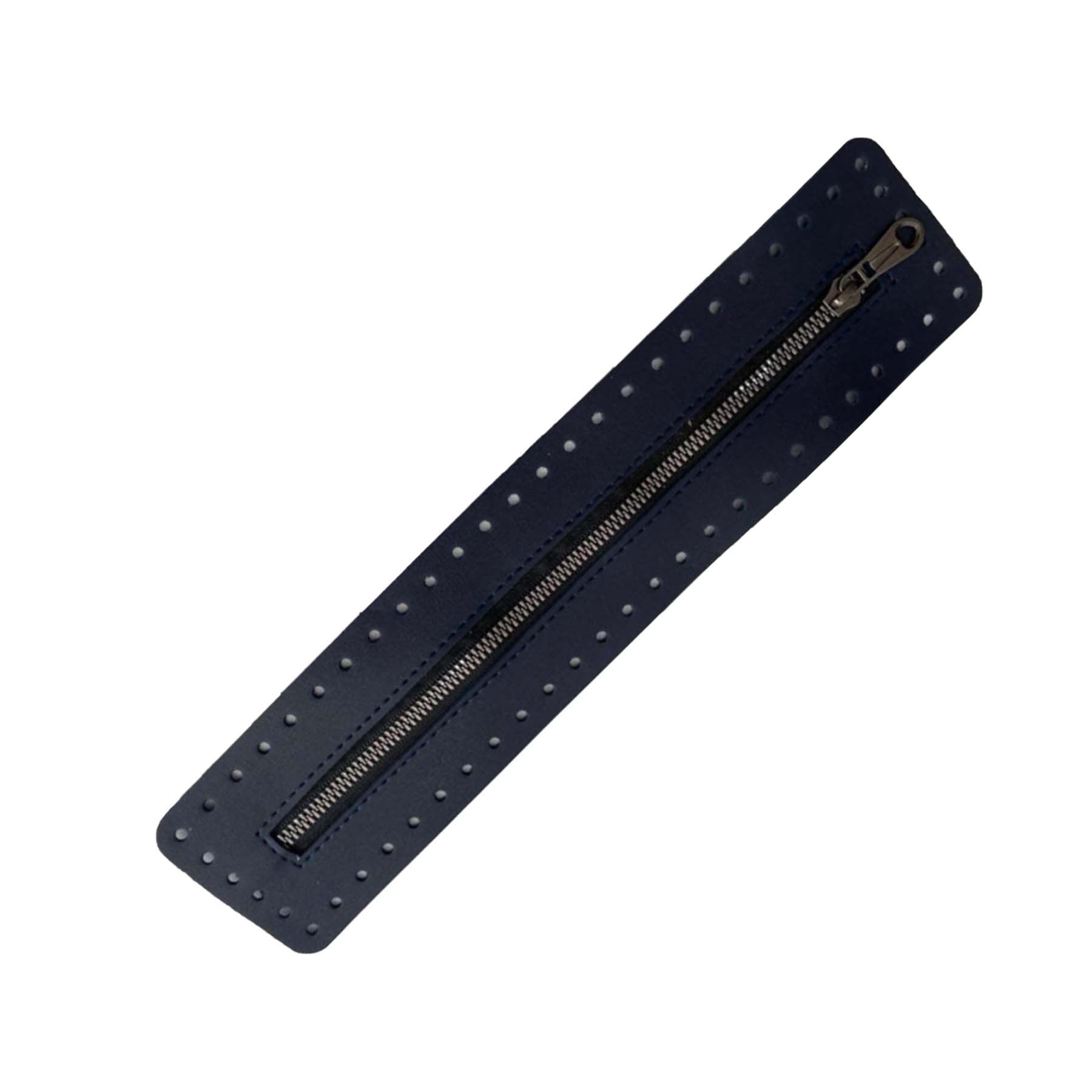 DERİLİ ÇANTA FERMUARI LACİVERT