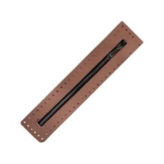 DERİLİ ÇANTA FERMUARI PUDRA