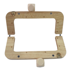 AHŞAP BURS-10 [20cm NATUREL-KREM]