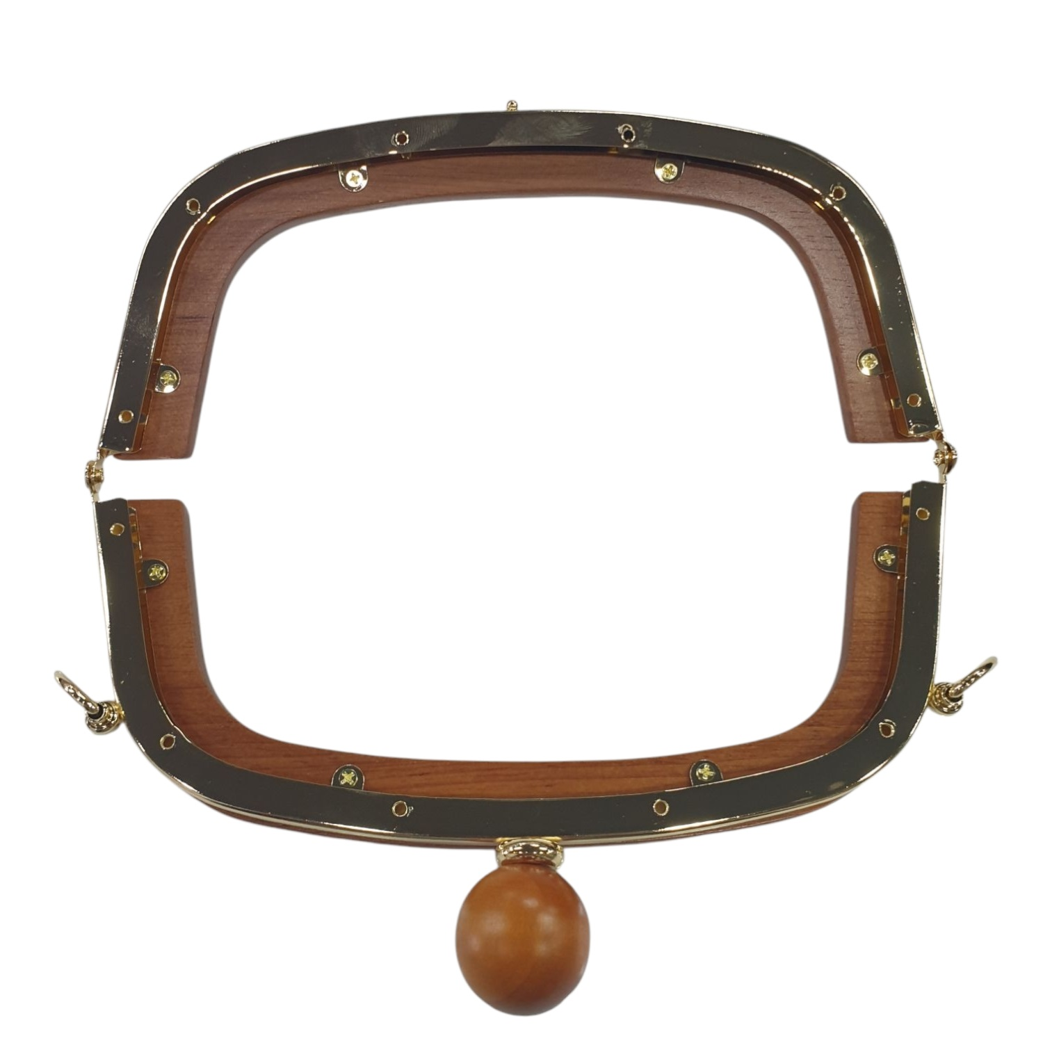 AHŞAP BURS-12 [20cm KAHVE-GOLD]